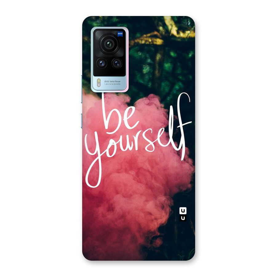 Be Yourself Greens Back Case for Vivo X60 Pro