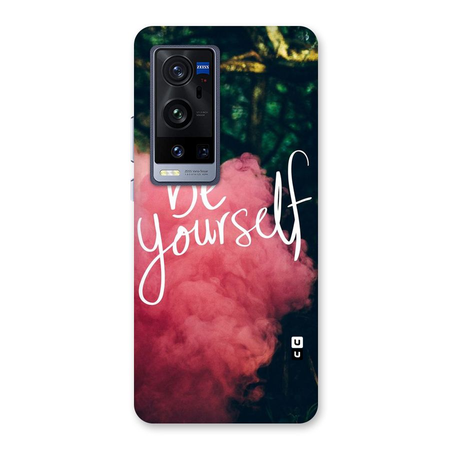 Be Yourself Greens Back Case for Vivo X60 Pro Plus