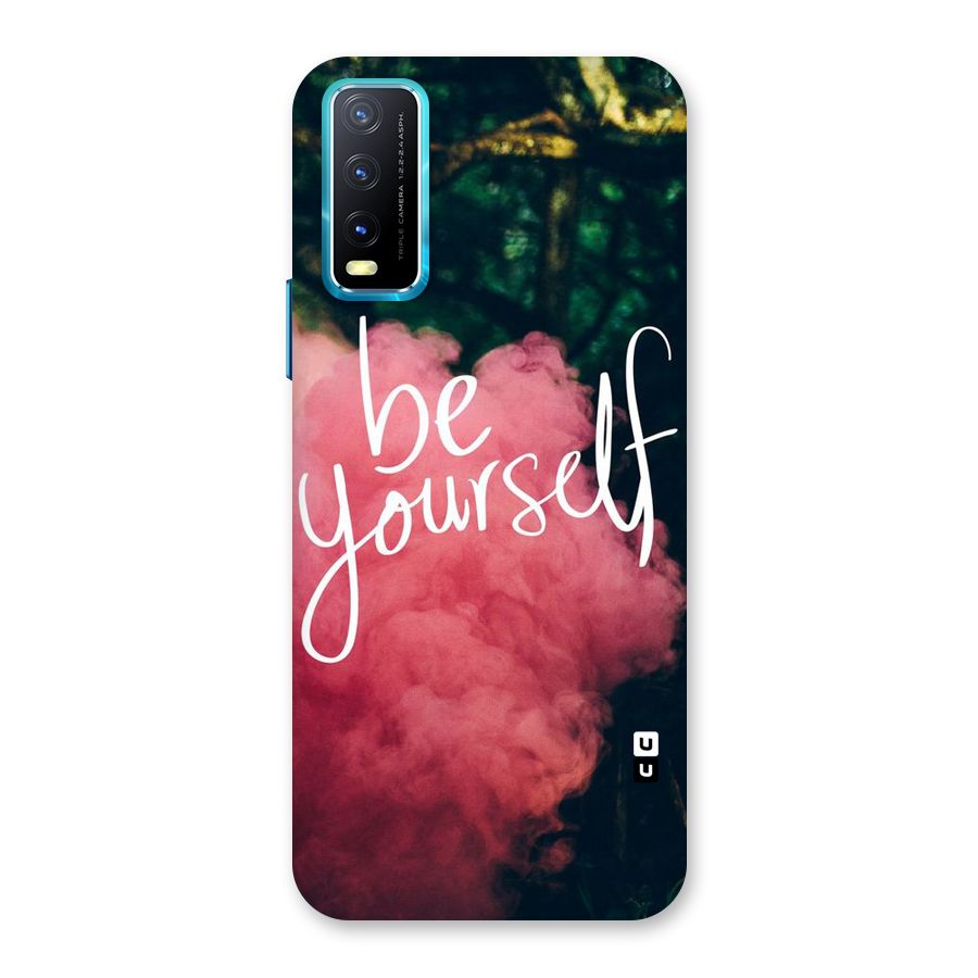 Be Yourself Greens Back Case for Vivo Y20A