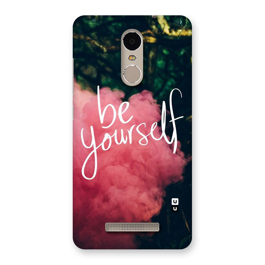 Be Yourself Greens Back Case for Xiaomi Redmi Note 3