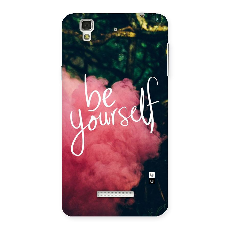 Be Yourself Greens Back Case for Yu Yureka