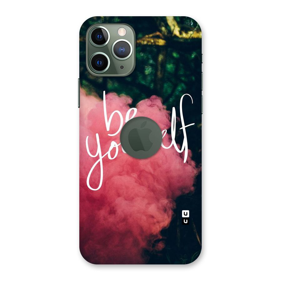 Be Yourself Greens Back Case for iPhone 11 Pro Logo  Cut