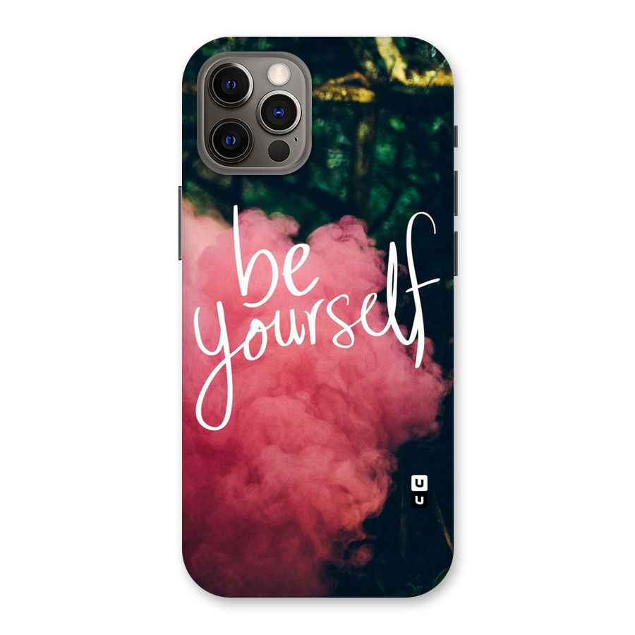 Be Yourself Greens Back Case for iPhone 12 Pro