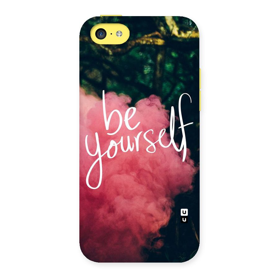 Be Yourself Greens Back Case for iPhone 5C