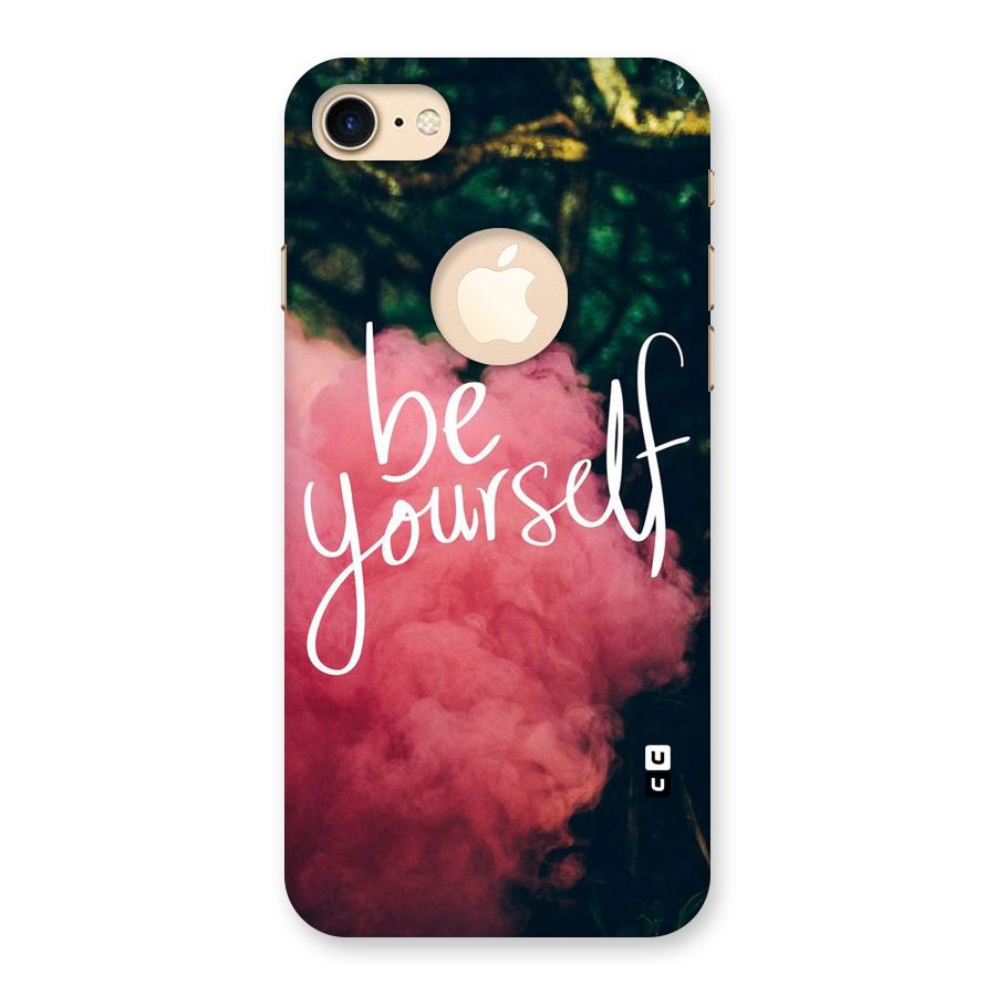 Be Yourself Greens Back Case for iPhone 8 Logo Cut