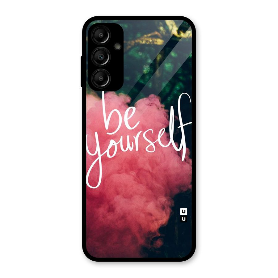 Be Yourself Greens Glass Back Case for Galaxy A14 5G