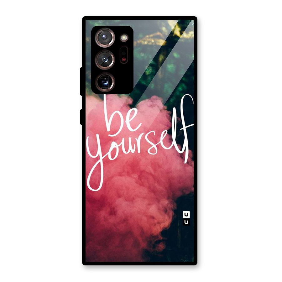 Be Yourself Greens Glass Back Case for Galaxy Note 20 Ultra