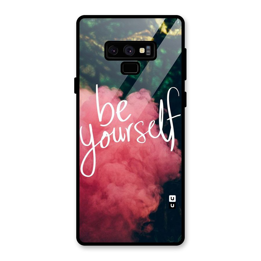 Be Yourself Greens Glass Back Case for Galaxy Note 9