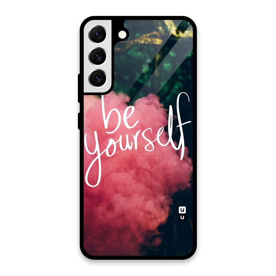 Be Yourself Greens Glass Back Case for Galaxy S22 Plus 5G
