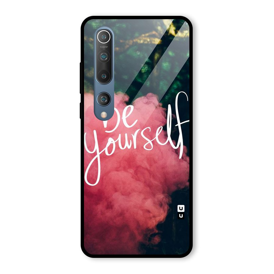 Be Yourself Greens Glass Back Case for Mi 10
