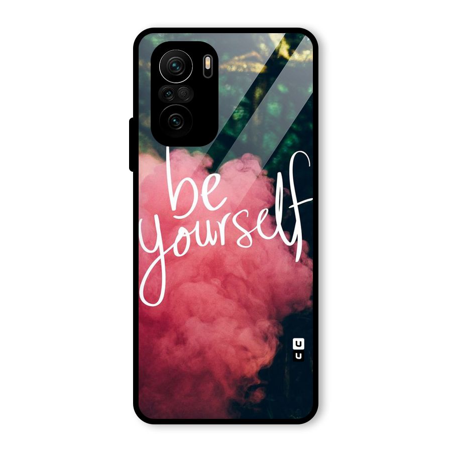 Be Yourself Greens Glass Back Case for Mi 11X Pro