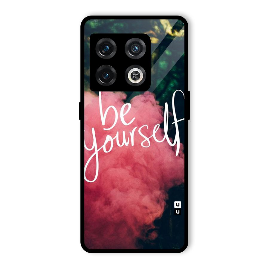 Be Yourself Greens Glass Back Case for OnePlus 10 Pro 5G