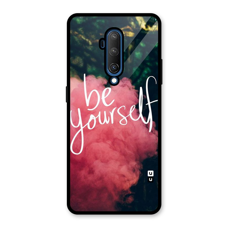 Be Yourself Greens Glass Back Case for OnePlus 7T Pro