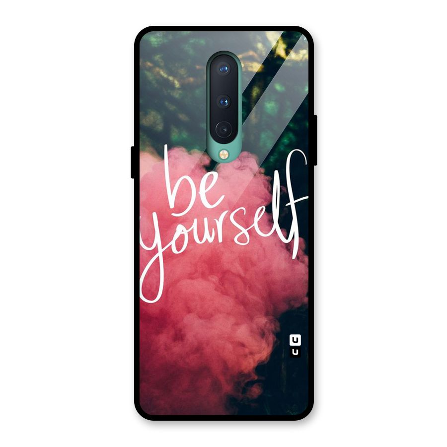 Be Yourself Greens Glass Back Case for OnePlus 8