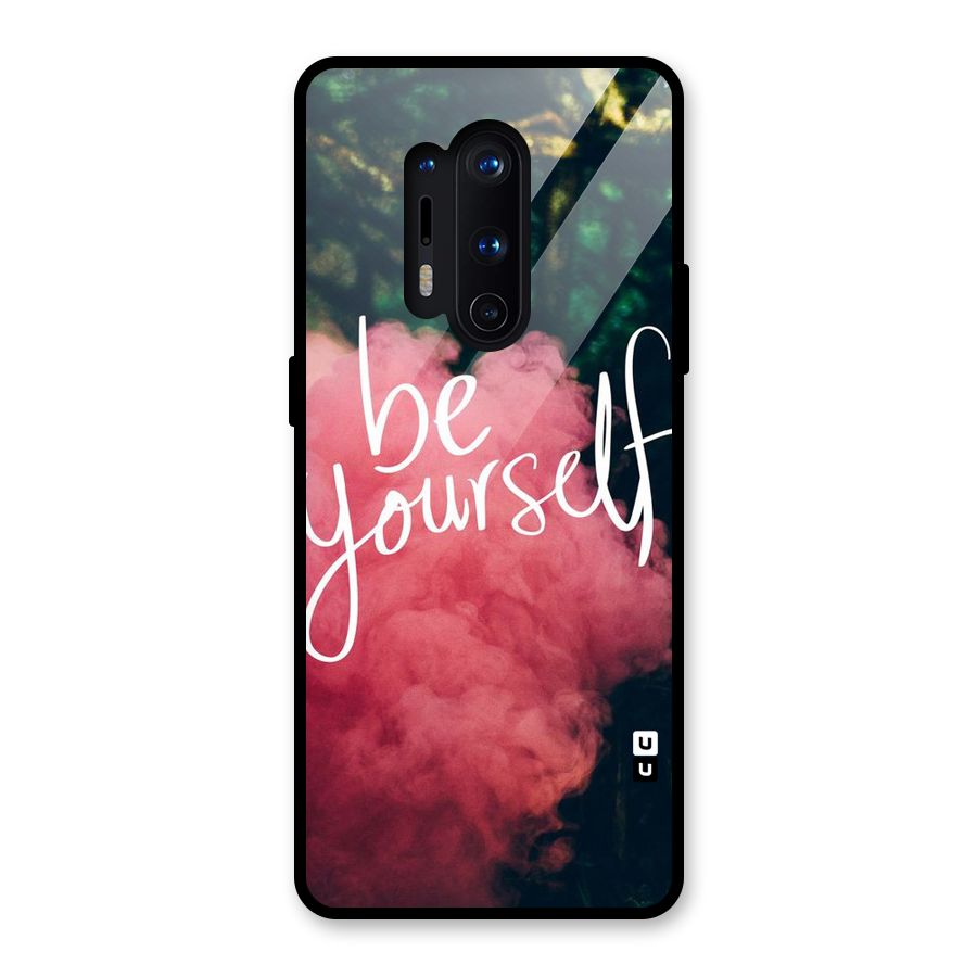 Be Yourself Greens Glass Back Case for OnePlus 8 Pro