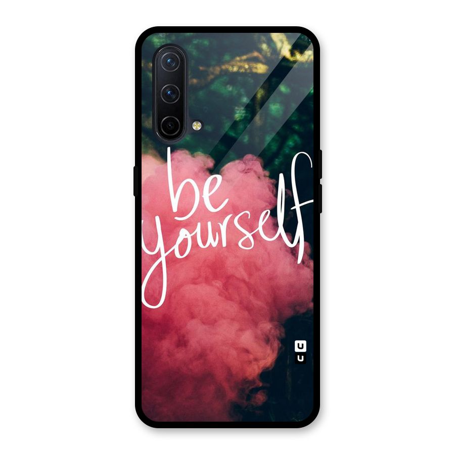 Be Yourself Greens Glass Back Case for OnePlus Nord CE 5G