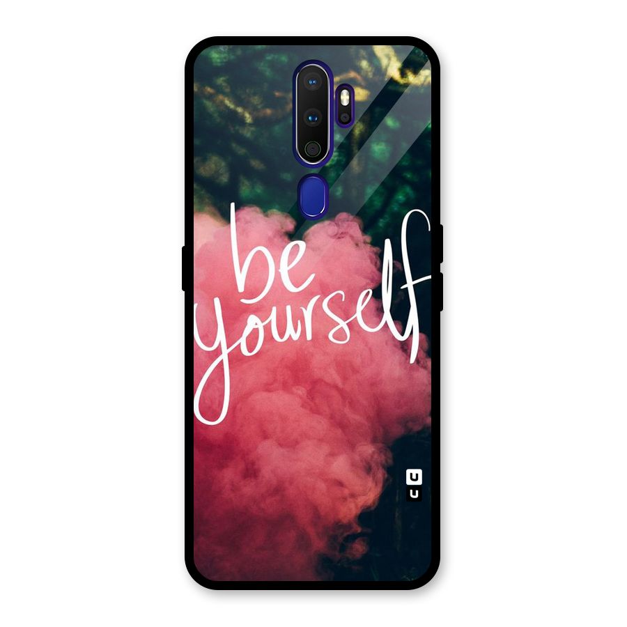 Be Yourself Greens Glass Back Case for Oppo A9 (2020)