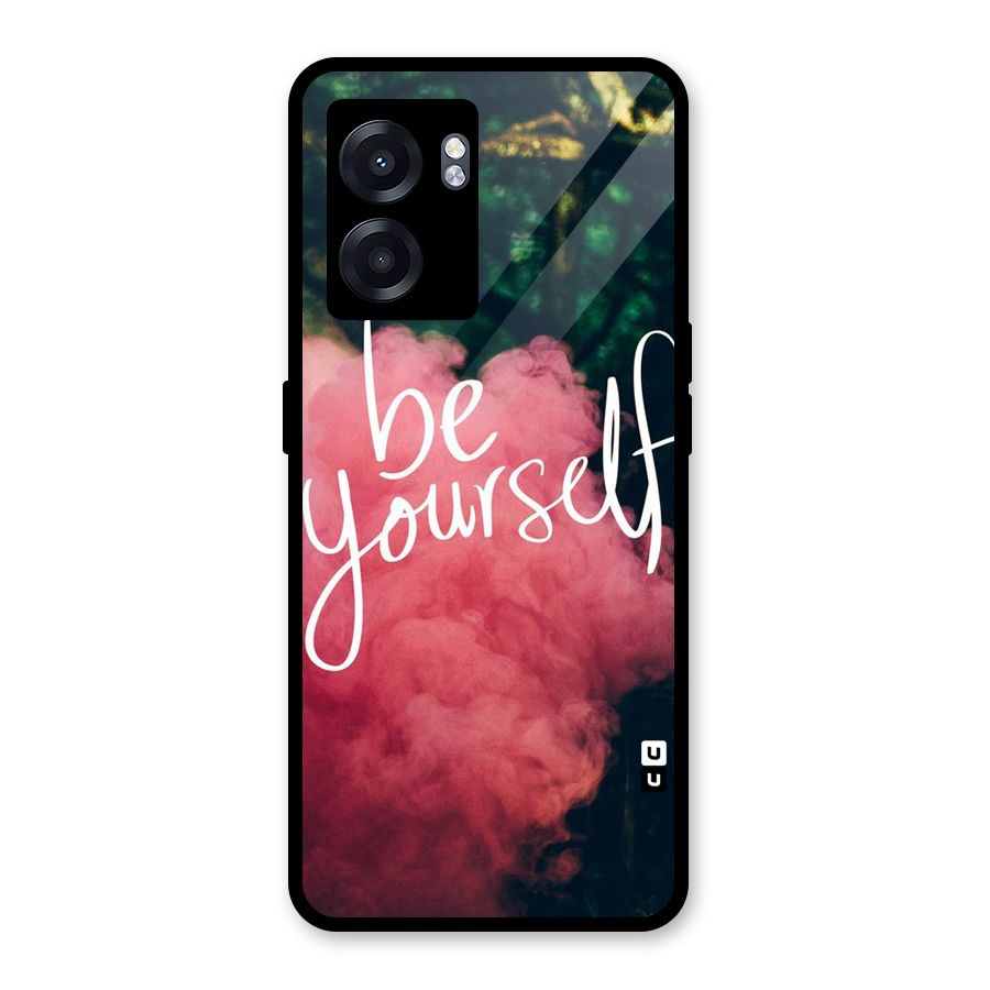Be Yourself Greens Glass Back Case for Oppo K10 (5G)
