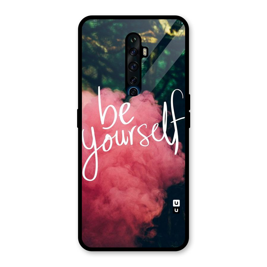 Be Yourself Greens Glass Back Case for Oppo Reno2 Z