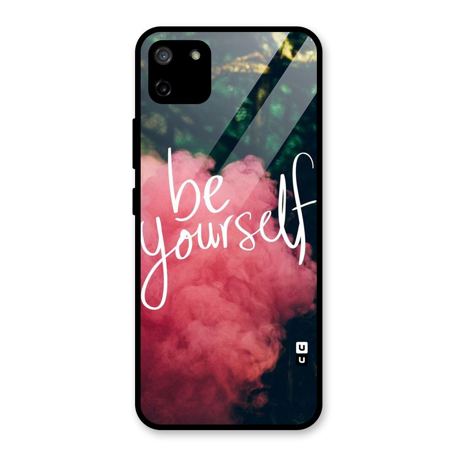 Be Yourself Greens Glass Back Case for Realme C11