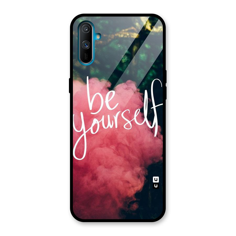 Be Yourself Greens Glass Back Case for Realme C3