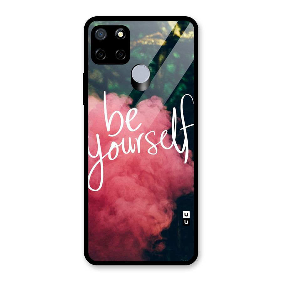 Be Yourself Greens Glass Back Case for Realme Narzo 20