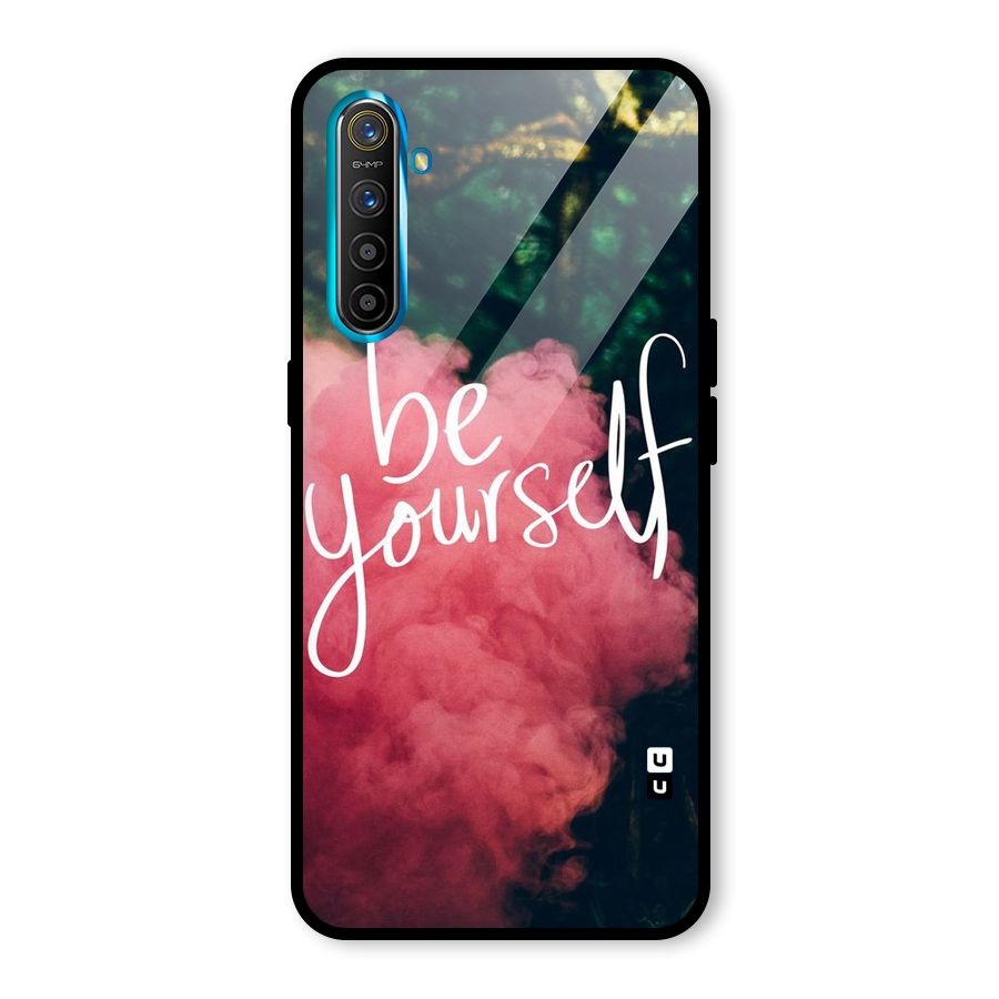 Be Yourself Greens Glass Back Case for Realme X2