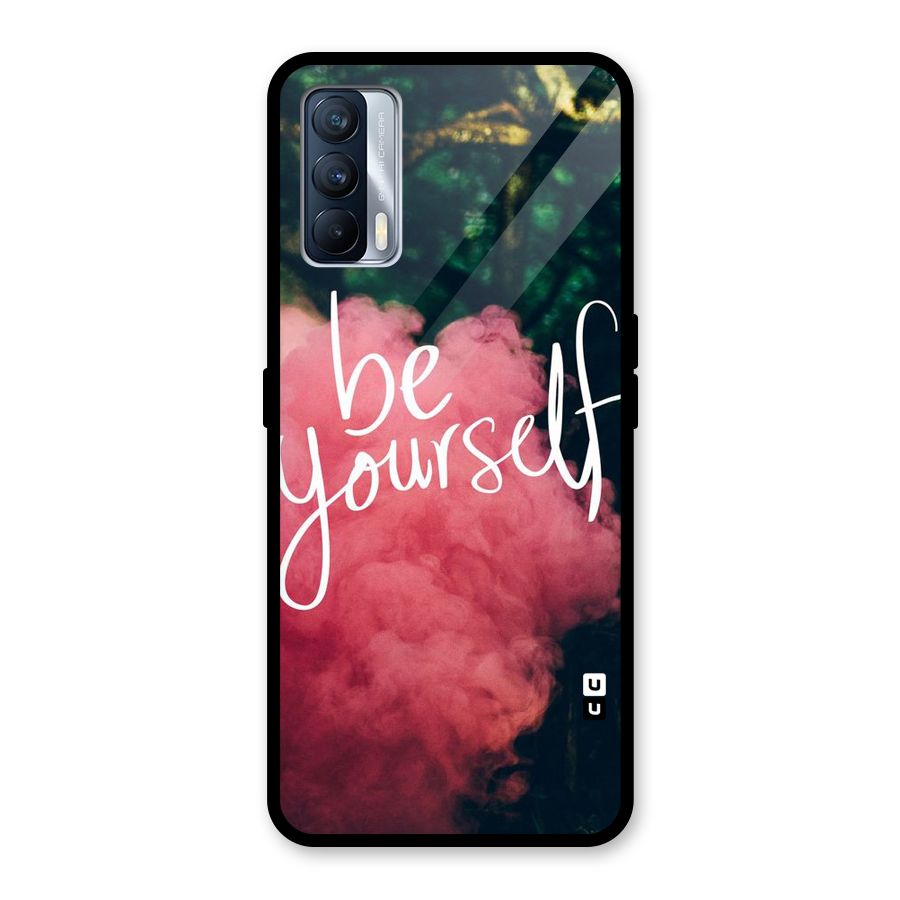 Be Yourself Greens Glass Back Case for Realme X7