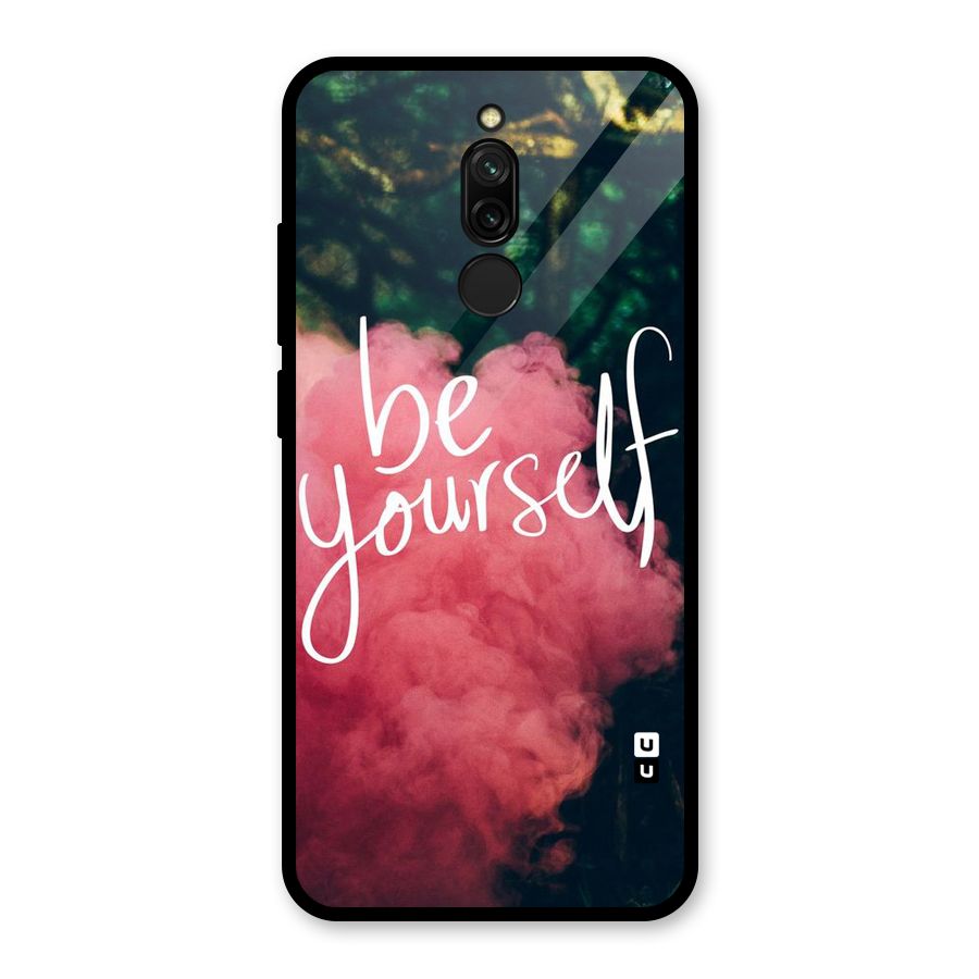Be Yourself Greens Glass Back Case for Redmi 8