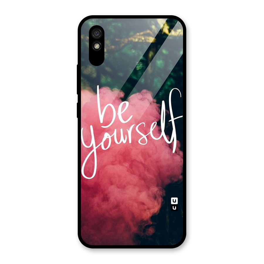 Be Yourself Greens Glass Back Case for Redmi 9A