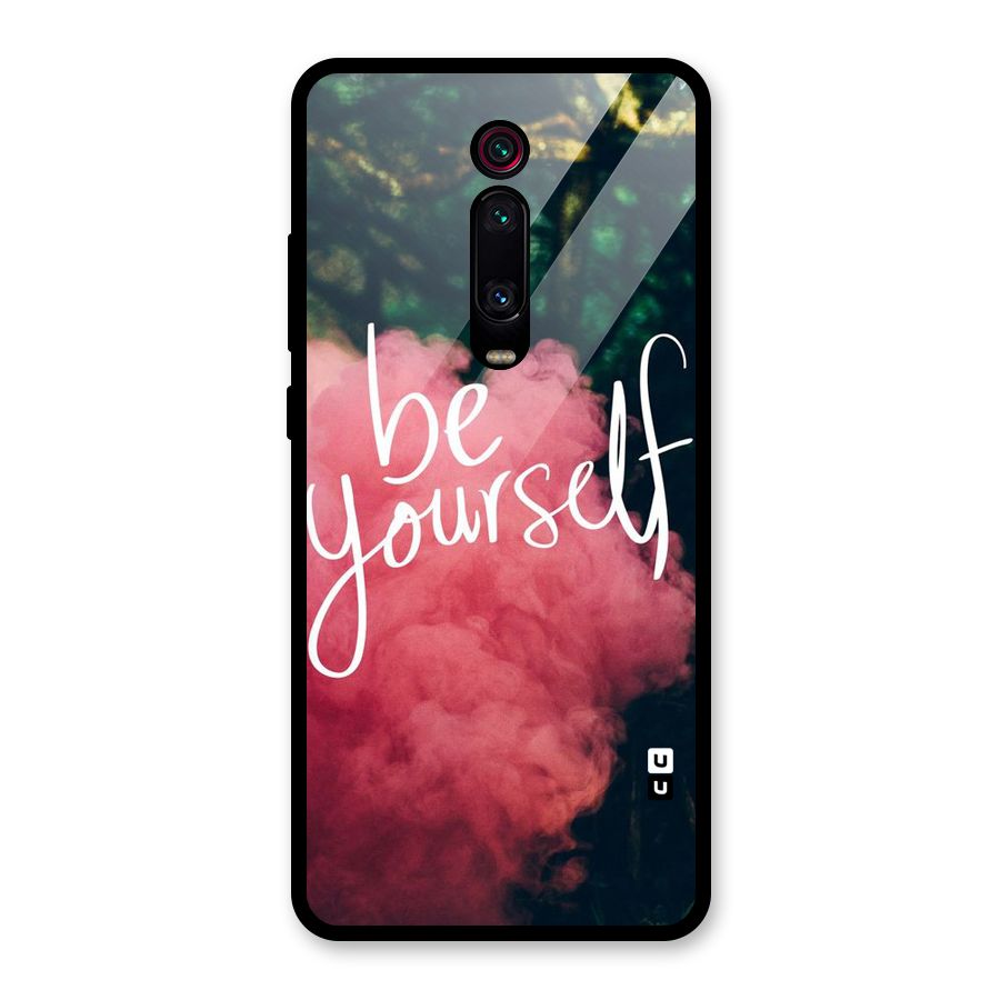 Be Yourself Greens Glass Back Case for Redmi K20 Pro