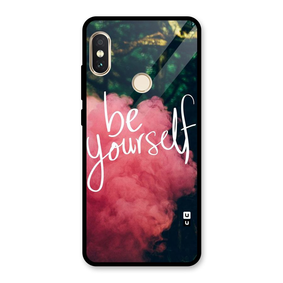 Be Yourself Greens Glass Back Case for Redmi Note 5 Pro