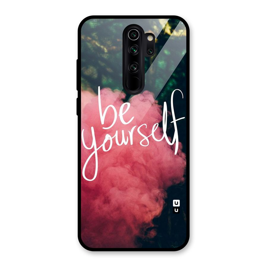 Be Yourself Greens Glass Back Case for Redmi Note 8 Pro