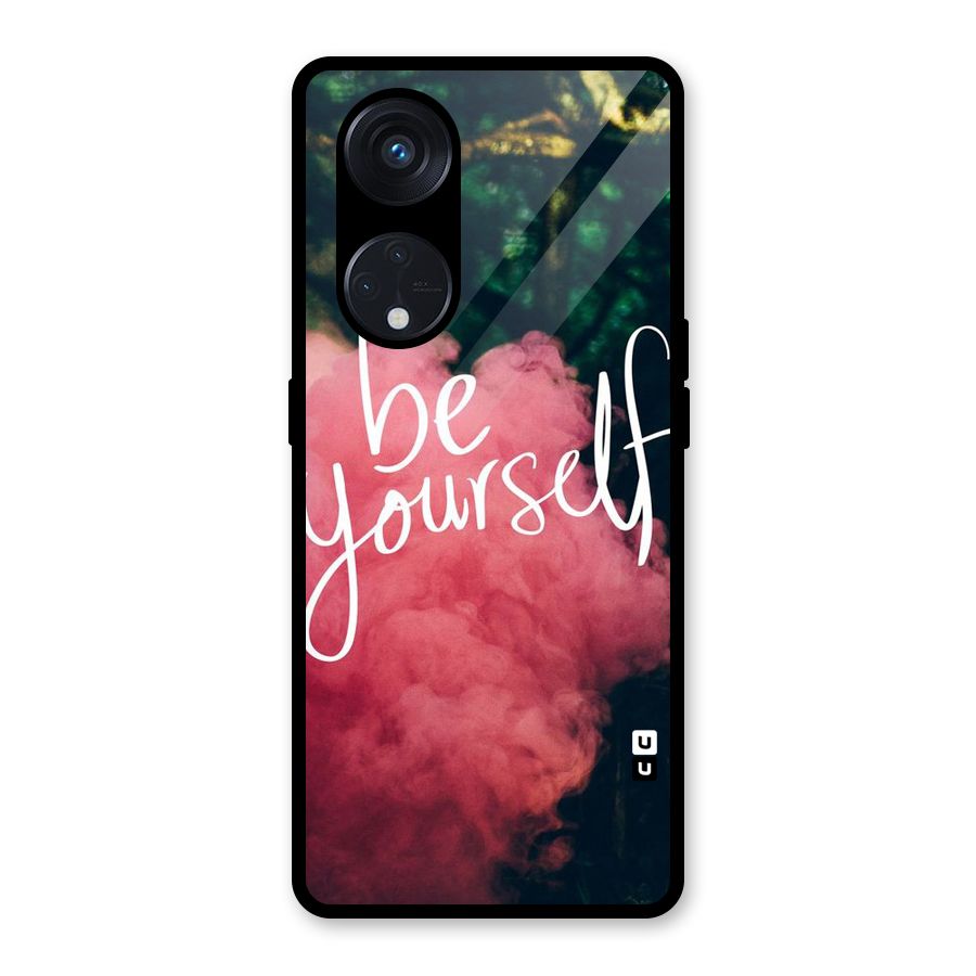 Be Yourself Greens Glass Back Case for Reno8 T 5G