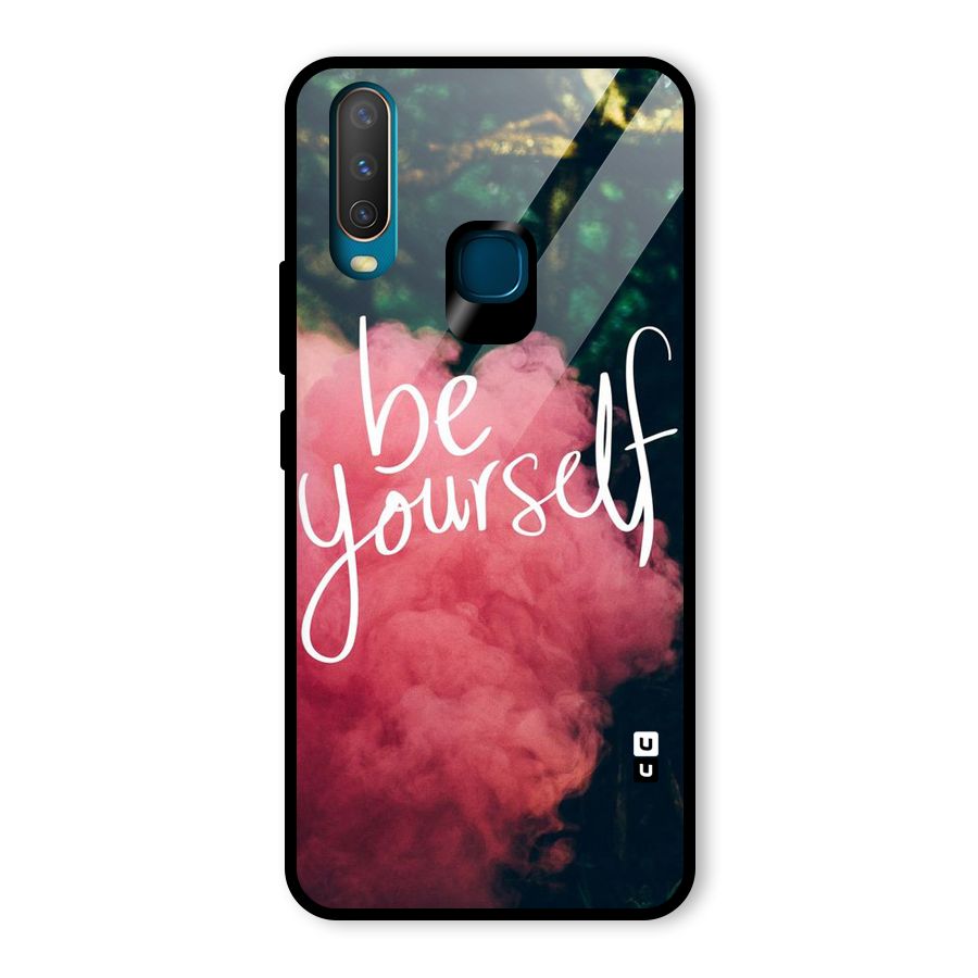 Be Yourself Greens Glass Back Case for Vivo U10