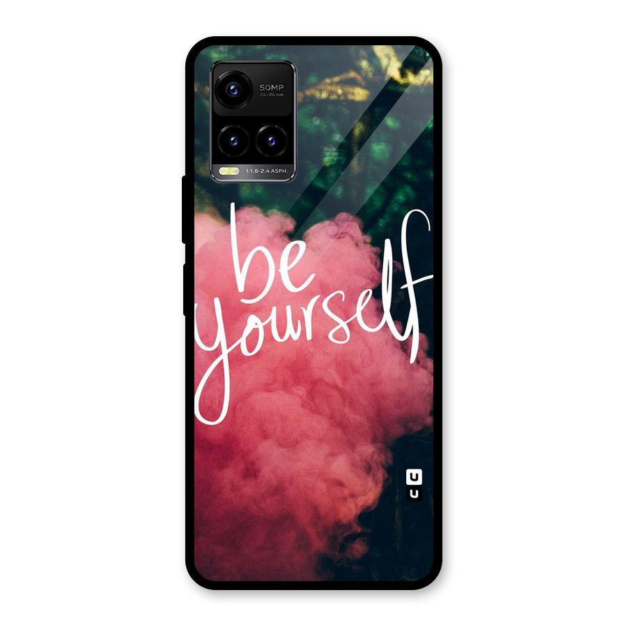 Be Yourself Greens Glass Back Case for Vivo Y21T
