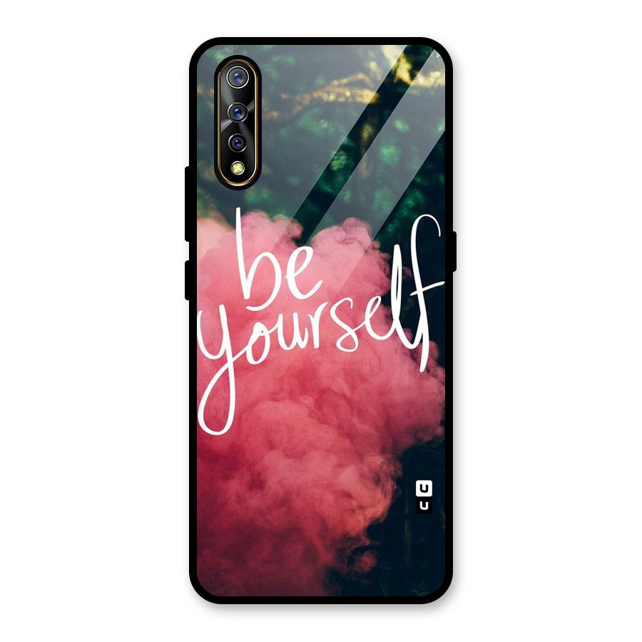 Be Yourself Greens Glass Back Case for Vivo Z1x