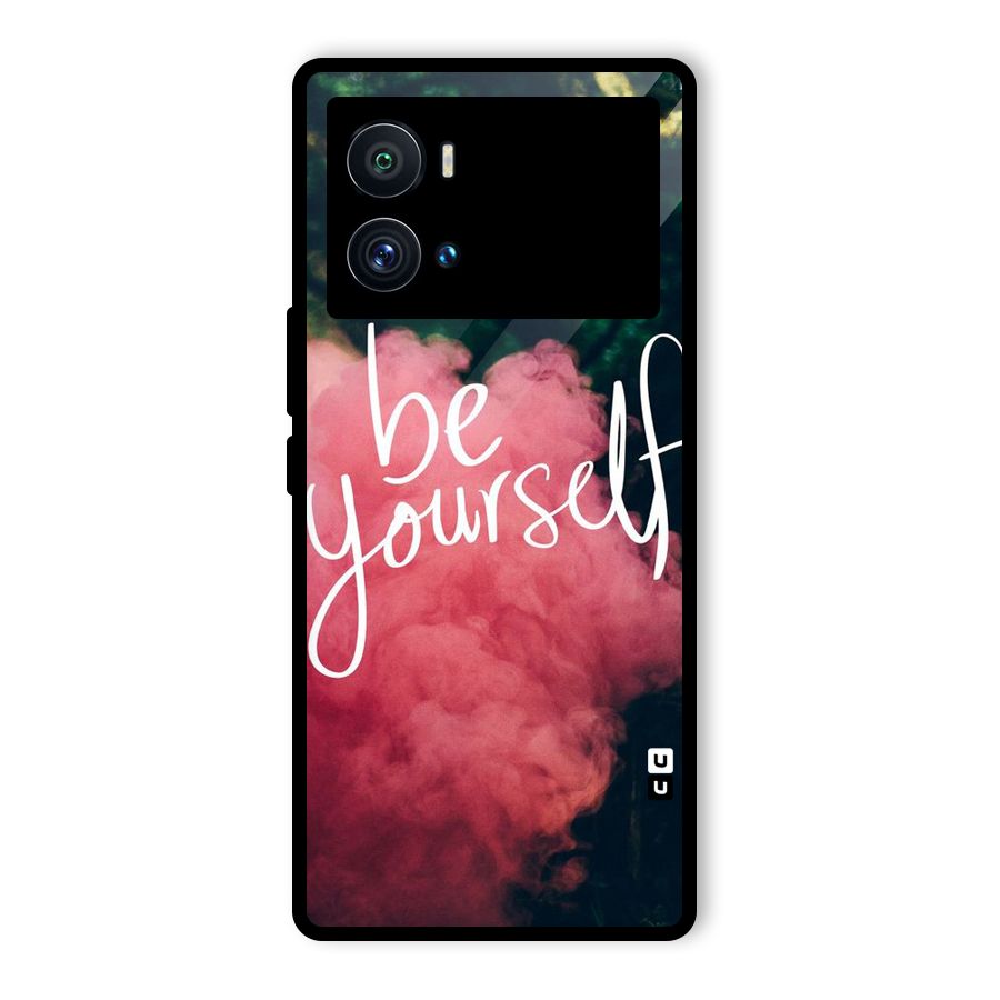 Be Yourself Greens Glass Back Case for Vivo iQOO 9 Pro