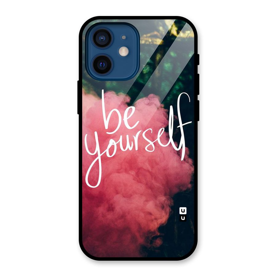 Be Yourself Greens Glass Back Case for iPhone 12 Mini