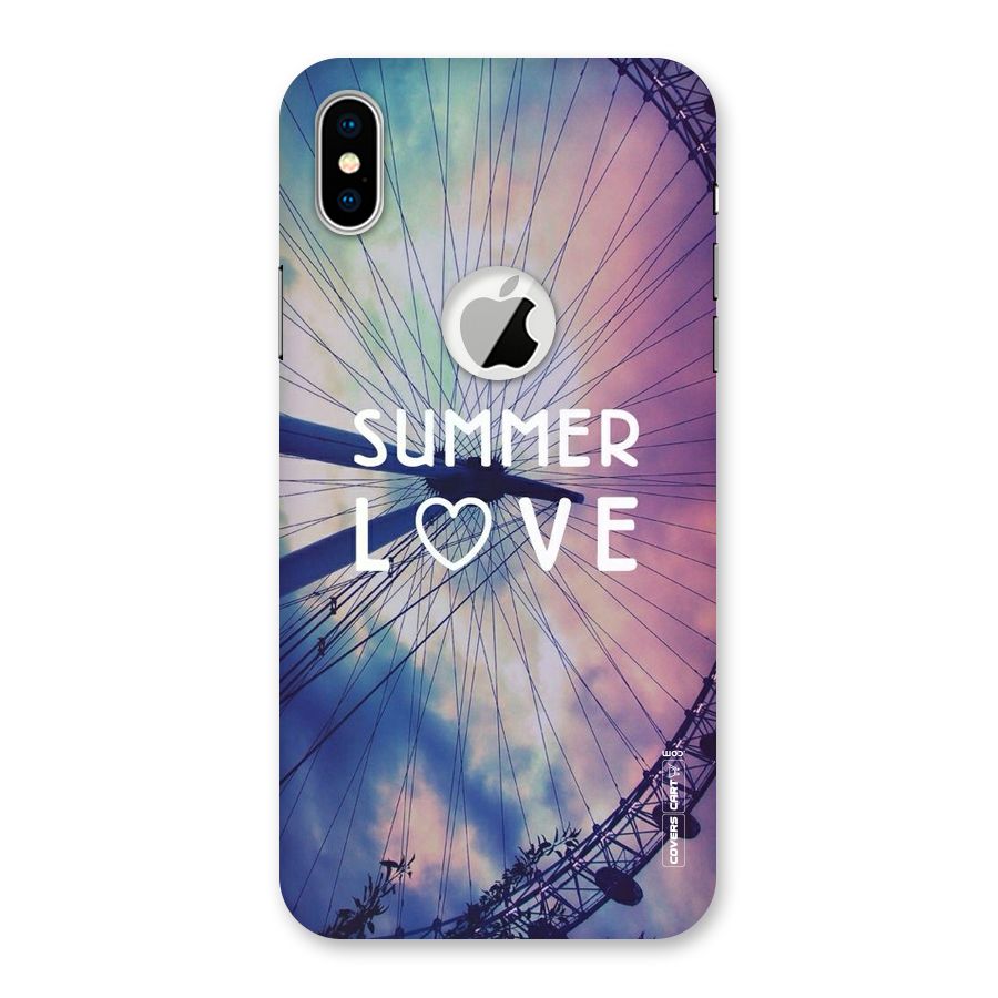 Beach Dreams Back Case for iPhone X Logo Cut