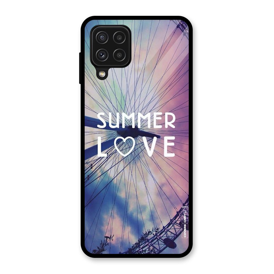 Beach Dreams Glass Back Case for Galaxy A22 4G