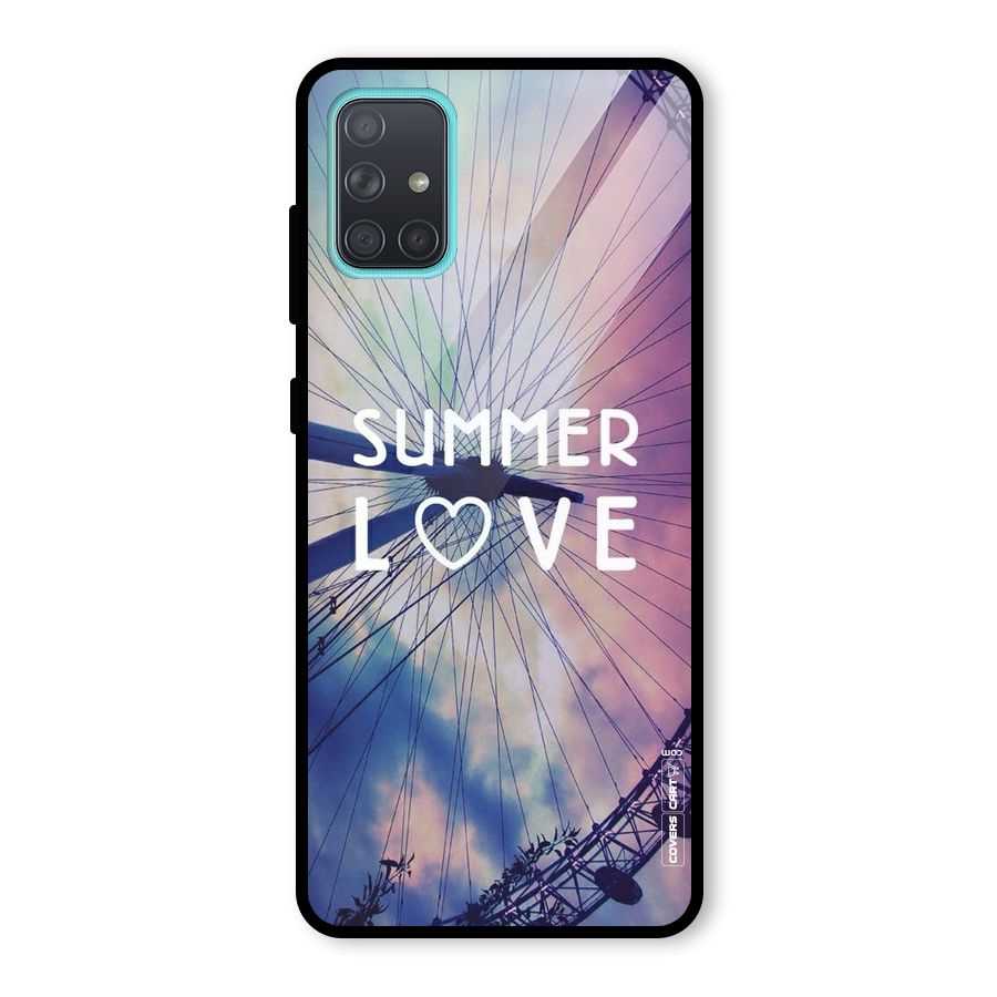 Beach Dreams Glass Back Case for Galaxy A71