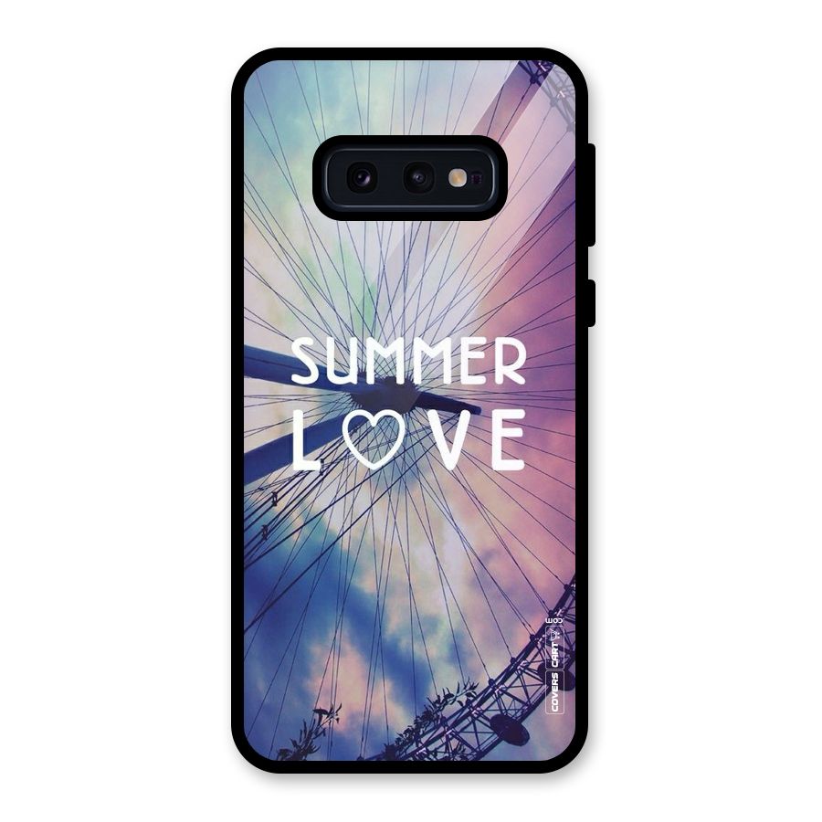 Beach Dreams Glass Back Case for Galaxy S10e