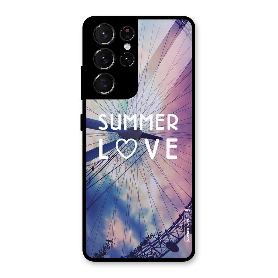 Beach Dreams Glass Back Case for Galaxy S21 Ultra 5G