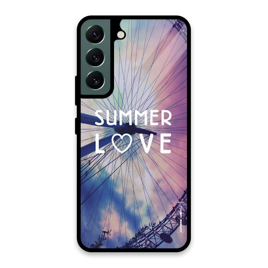 Beach Dreams Glass Back Case for Galaxy S22 5G