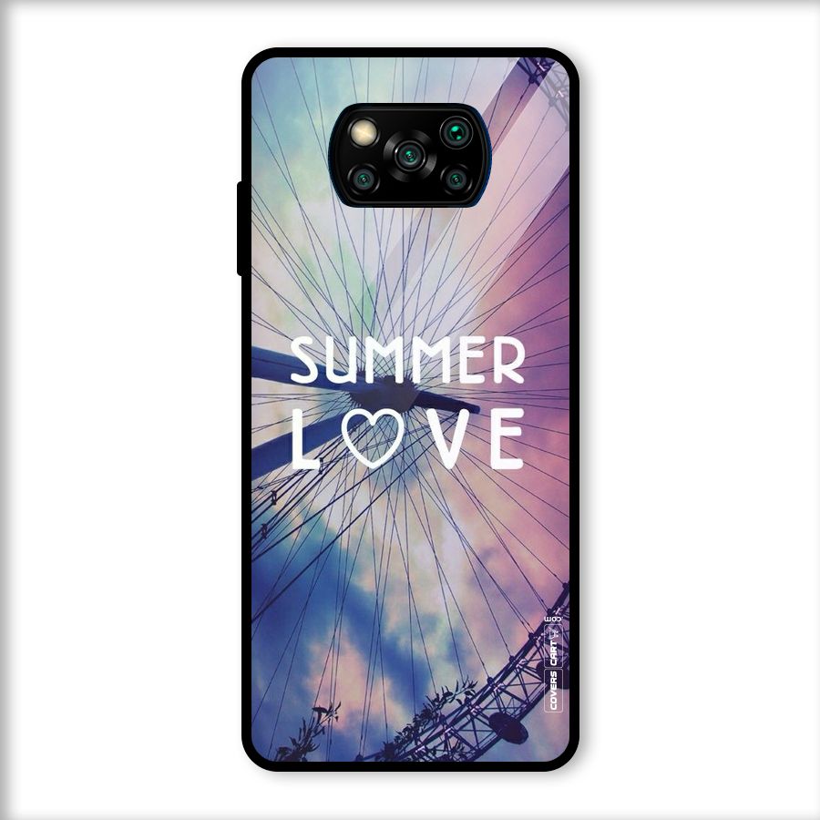 Beach Dreams Glass Back Case for Poco X3