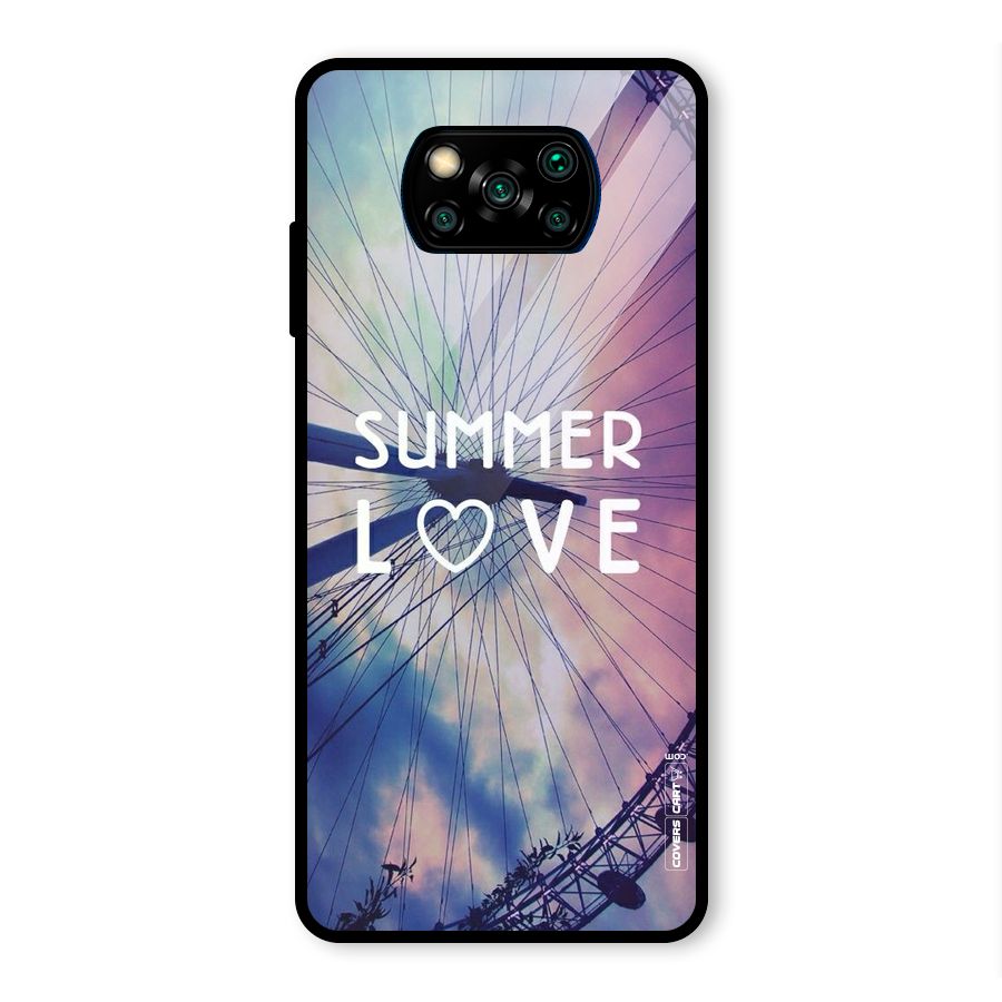 Beach Dreams Glass Back Case for Poco X3 Pro