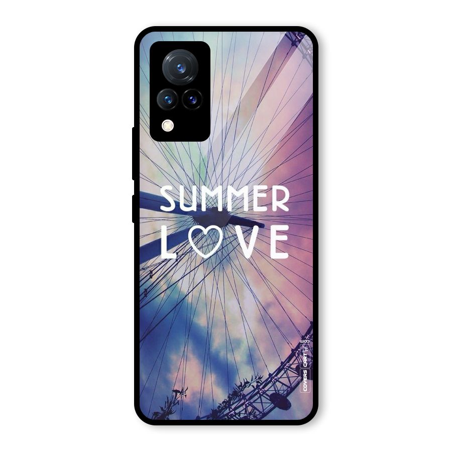 Beach Dreams Glass Back Case for Vivo V21 5G