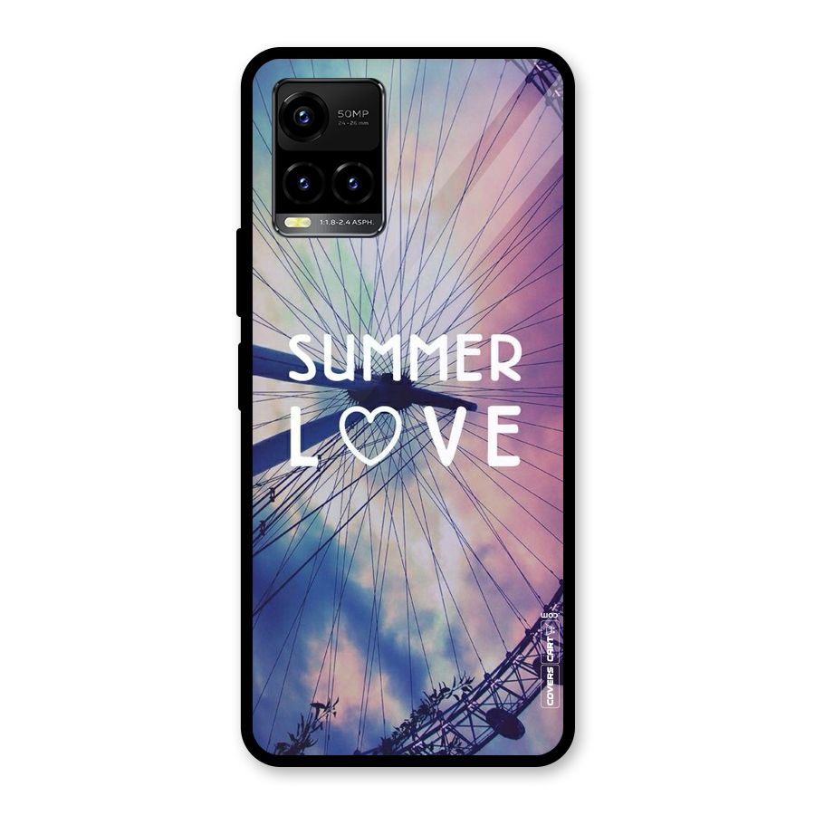Beach Dreams Glass Back Case for Vivo Y21A