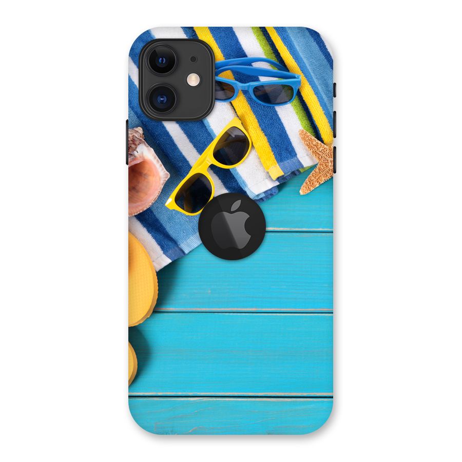 Beach Ready Back Case for iPhone 11 Logo Cut